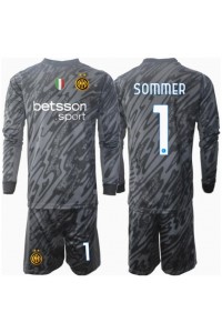 Inter Milan Yann Sommer #1 Keeper Babyklær Tredje Fotballdrakt til barn 2024-25 Lange ermer (+ Korte bukser)